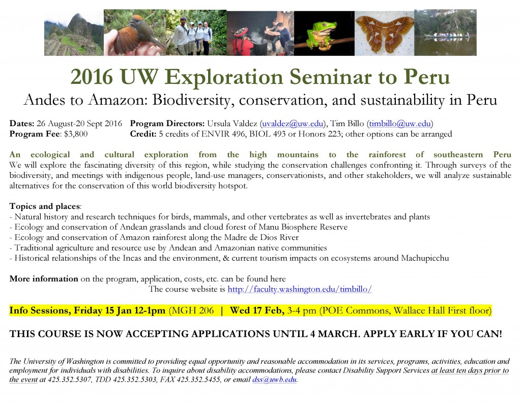 Peru Exploration Seminar